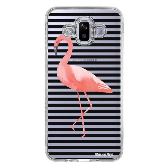 Imagem de Capa Personalizada Samsung Galaxy J7 Duo Flamingo - TP317