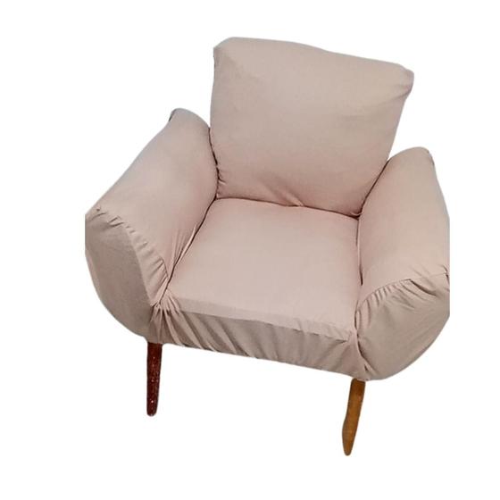 Imagem de Capa Poltrona Decorativa modelo Opala para sala, quarto e escritório
