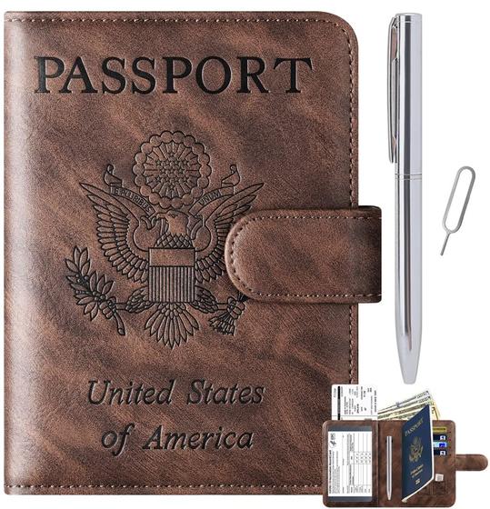 Imagem de Capa porta-passaporte Wallet Travel Essentials LOHASLIFE