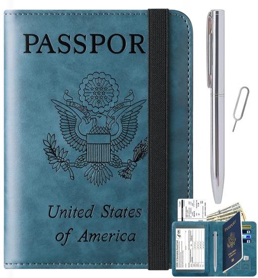 Imagem de Capa porta-passaporte Wallet Travel Essentials LOHASLIFE