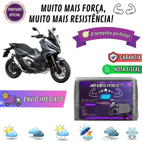 Imagem de Capa Pra Moto HONDA X-ADV Sem Forro 100% Impermeável Armada Force Protege Sol Chuva Poeira Sem Forro Proteção Anti-UV