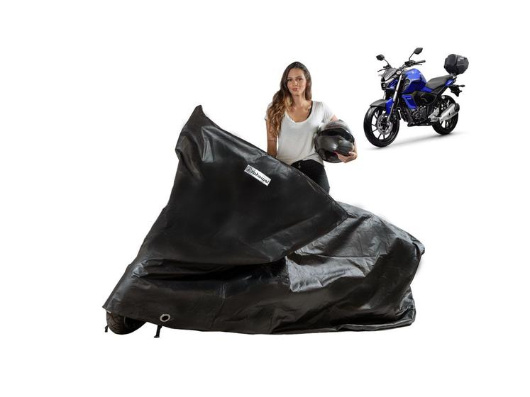 Imagem de Capa Proteção Moto Yamaha Fazer FZ15 Com Baú Bauleto