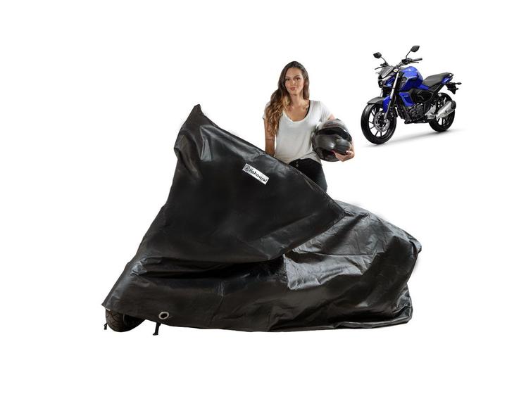 Imagem de Capa Proteção Moto Yamaha Fazer FZ15 Forrada Impermeável