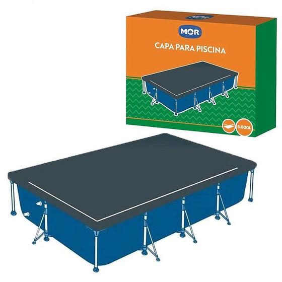 Imagem de Capa Proteção p/ Piscina Retangular 5000 Litros Azul MOR