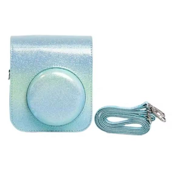 Imagem de Capa Proteção Para Instax Mini 12 / 11 - Dazzle Azul e Verde