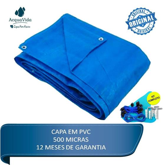 Imagem de Capa Proteção Para Piscina  Capa 4,80X2,50  500 Micras  PVC 10 em 1