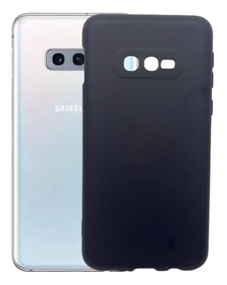 Imagem de Capa Proteção Preta Aveludada Para Galaxy S10e Silicone