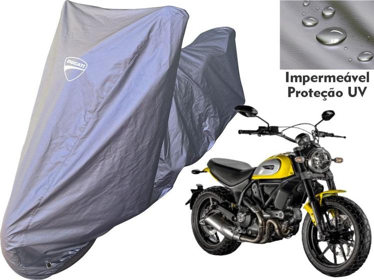 Imagem de Capa Proteção Raio UV Impermeável Moto Ducati Scrambler Icon