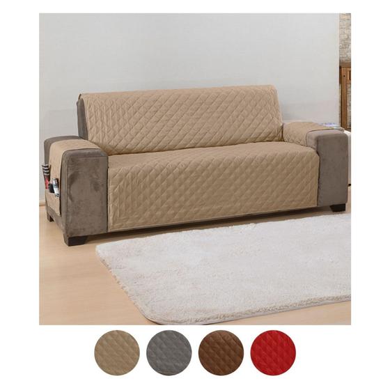 Capa Protetor Para Sofá 3 Lugares Matelado Classic 1,50m x 1,90m Porta Objetos - Resistente 62002 Menor preço em Capa Protetor Para Sofá 3 Lugares Matelado Classic 1,50m x 1,90m Porta Objetos - Resistente 62002