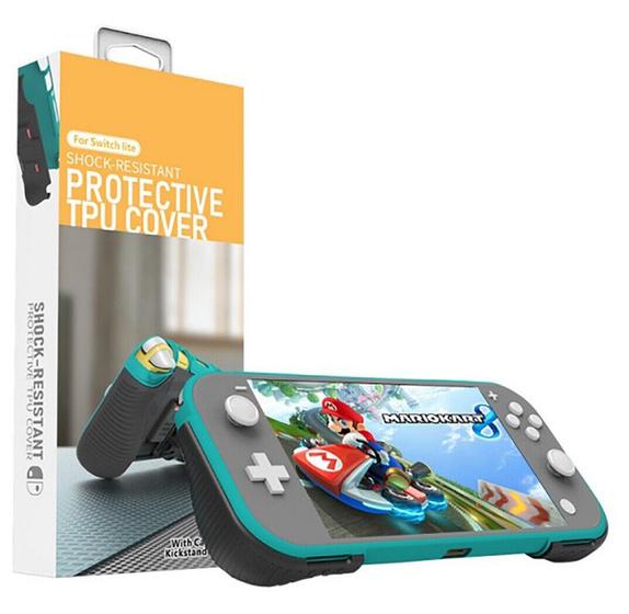 Imagem de Capa Protetora Case Suporte Holder em TPU Para Nintendo Switch Lite Preto
