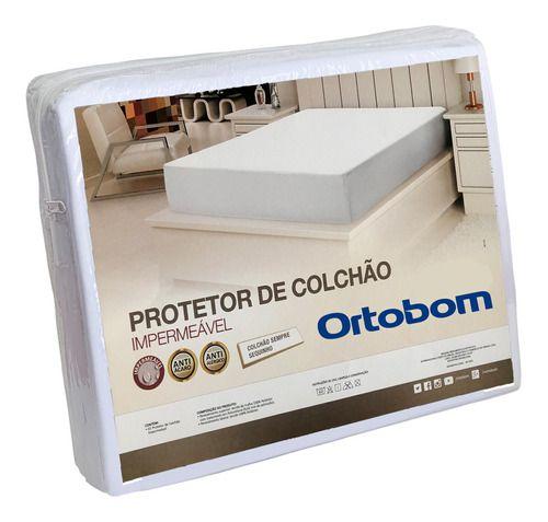 Imagem de Capa Protetora Colchão Box Casal Padrão Impermeavel Ortobom