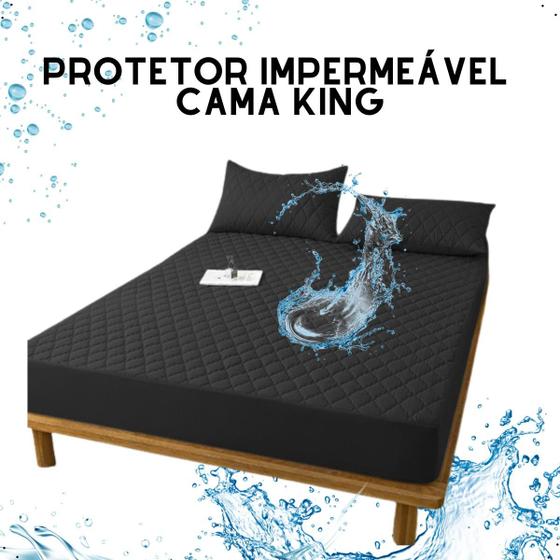 Imagem de Capa Protetora Colchao Cama King Matelado Impermeável