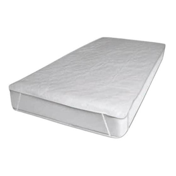 Imagem de Capa Protetora Colchão de Berço Americano Impermeável com Elástico 70x130 - Branco