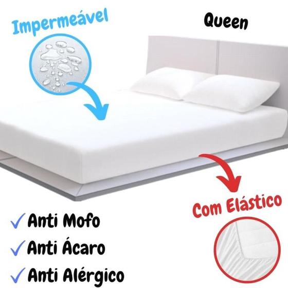 Capa Protetora Colchão Queen Impermeável Anti Ácaro - Vida Pratika ...