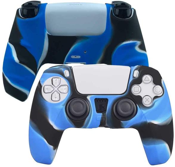 Imagem de Capa protetora compatível com controle PS5 em silicone lavável