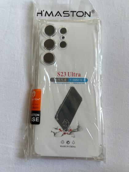 Imagem de capa protetora de silicone TPU transparente para samsung s23 ultra