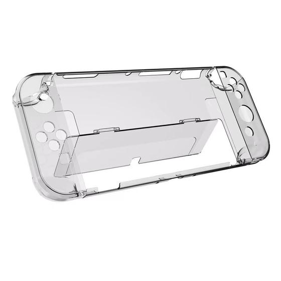 Imagem de Capa Protetora Dock Flip Case Para Nintendo Switch Oled Crystal