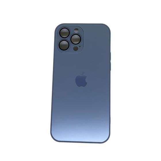 Imagem de Capa Protetora Glass Case De Vidro Sem MagSafe Compatível Com iPhone 13 e 14