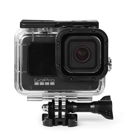 Capa Protetora Impermeável Caixa Estanque a Prova dágua Compatível com a GoPro Hero 13 , 12 , 11 , 10 , 9 Black - Brcshop Imagem de Capa Protetora Impermeável Caixa Estanque a Prova dágua Compatível com a GoPro Hero 13 , 12 , 11 , 10 , 9 Black