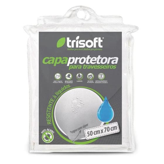 Imagem de Capa Protetora Impermeável para Travesseiro com Zíper Trisoft