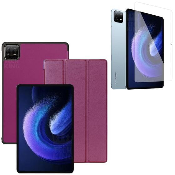 Imagem de Capa Protetora Magnetica Para Xiaomi Pad 6 Pro 11" + Vidro