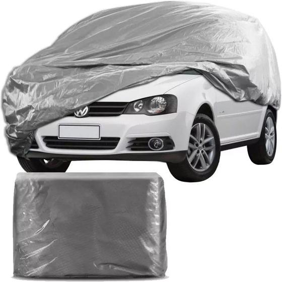 Imagem de Capa Protetora para Cobrir Carro 100% Impermeável com Forro Central e Elástico Tamanho GG Cinza