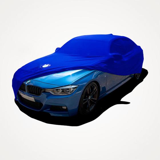 Imagem de Capa protetora para cobrir carro bmw 320 325 328 330 m3 tecido anti-poeira anti-riscos anti-mofo cor azul capas lp