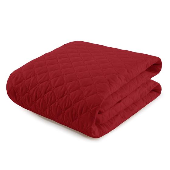 Imagem de Capa Protetora Para Colchão Cama Solteiro Impermeável Matelado Ultrassônico Com Elastico Luxo - Vermelho