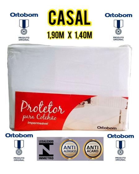 capa protetora para colchão impermeável ortobom casal Menor preço em capa protetora para colchão impermeável ortobom casal