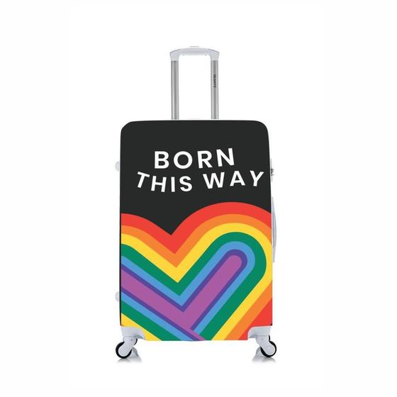 Imagem de Capa Protetora Para Mala Viagem Personalizada Media Born This Way