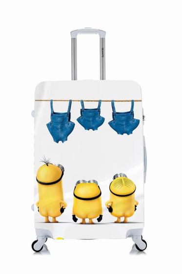 Imagem de Capa Protetora Para Mala Viagem Personalizada Média Minions Bundinha