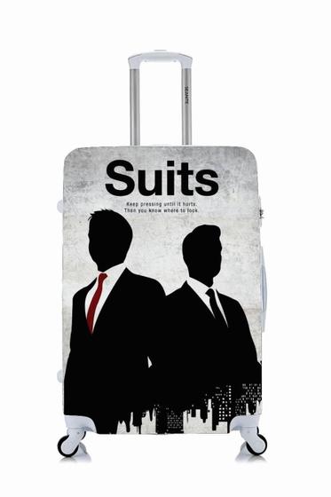 Imagem de Capa Protetora Para Mala Viagem Personalizada Pequena Suits