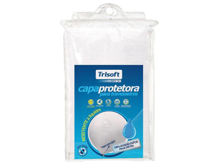 Imagem de Capa Protetora para Travesseiro 50x70cm - 100% Algodão Egípcio 200 Fios - Trisoft Protect