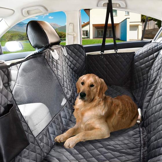 Imagem de Capa Protetora Pet Banco De Carro Impermeável Cachorro e Gato Protege Estofado