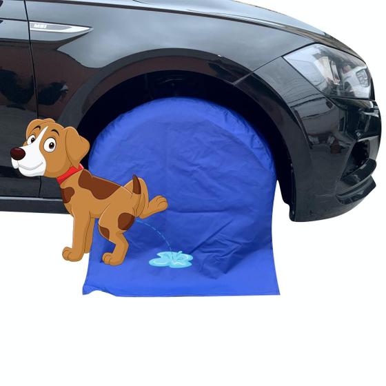 Imagem de Capa Protetora Roda Pneu Anti Xixi Cachorro Aro 13 e 14