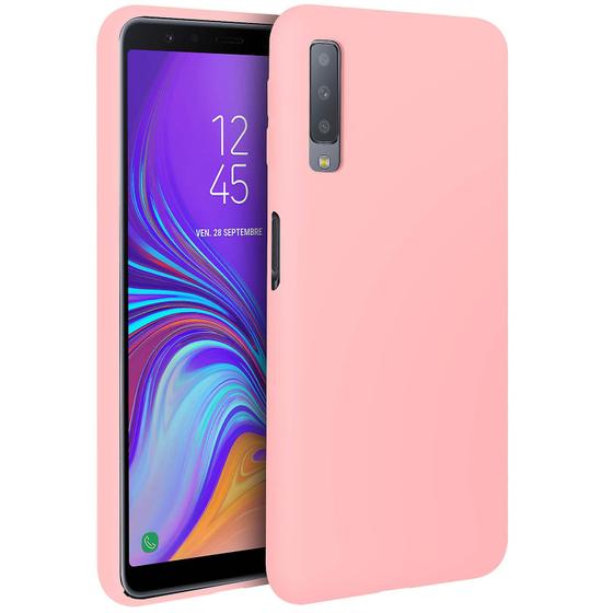 Imagem de Capa Protetora Rosa para Samsung Galaxy A7 2018 - Toque Macio e Anti-Riscos