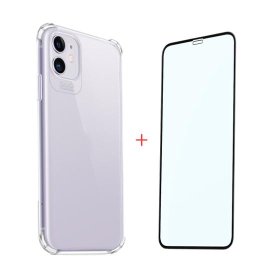 Imagem de Capa Protetora Transparente com Película para Todos iPhone