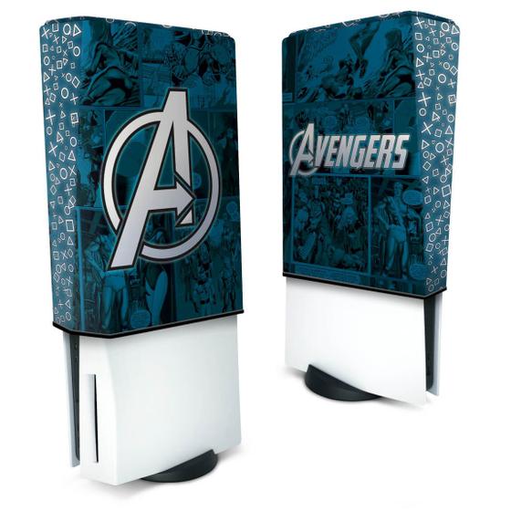 Imagem de Capa PS5 Vertical Anti Poeira - Avengers Vingadores Comics