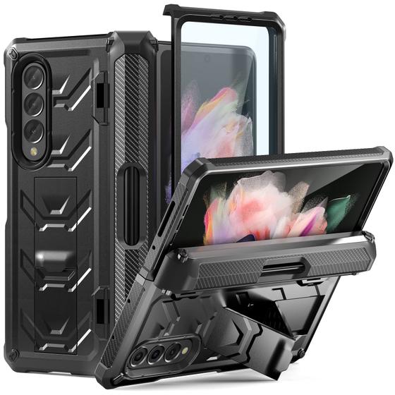 Imagem de Capa Resistente Armor para Samsung Galaxy Z Fold 3 com Suporte