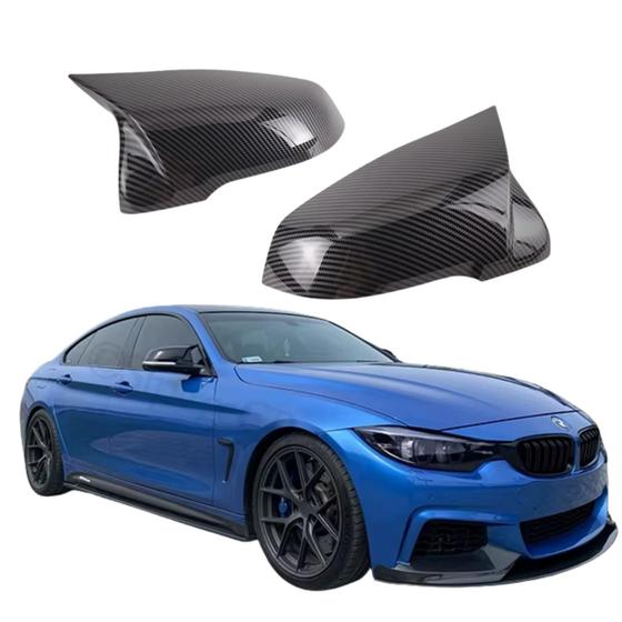 Imagem de Capa Retrovisor BMW X1 X2 135 140 Estilo M2 M3 Carbono Look