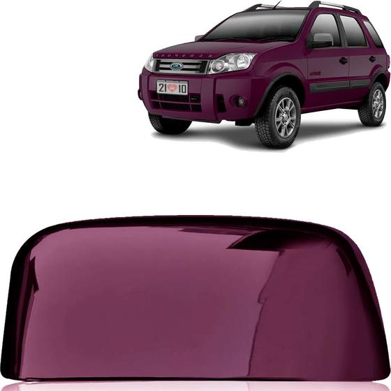 Imagem de Capa Retrovisor Ecosport 03 04 05 06 07 a 10 Vinho Lado Esquerdo