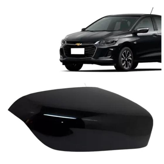 Imagem de Capa Retrovisor Onix/Plus 2020 a 2022 C/Pisca Black Piano LD