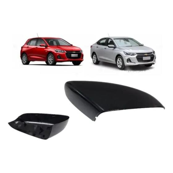 Imagem de Capa Retrovisor Onix/Plus 2020 a 2022 S/Pisca Black Piano LD