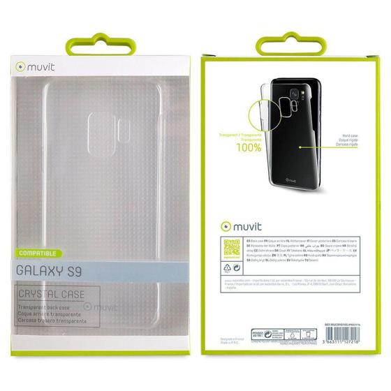 Imagem de Capa Rígida Galaxy S9 Cristal Case Transparente - Muvit