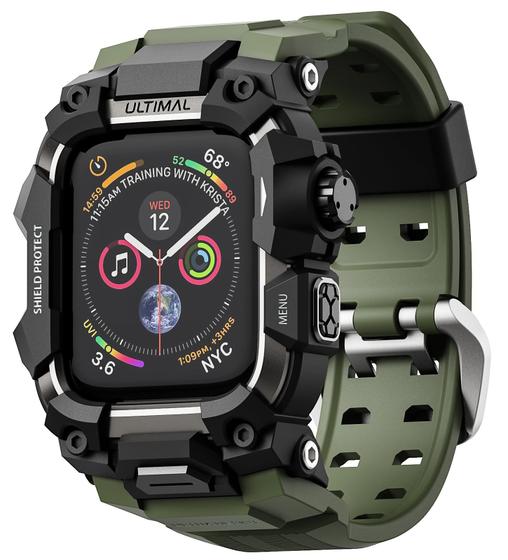 Imagem de Capa Robusta ULTIMAL para Apple Watch 44mm - Pulseira Tática