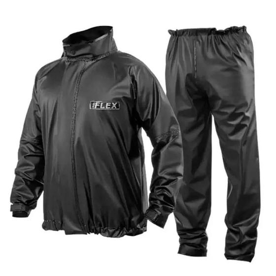 Capa Roupa Chuva Delta Flex Pvc Preta Moto Motoqueiro Menor preço em Capa Roupa Chuva Delta Flex Pvc Preta Moto Motoqueiro