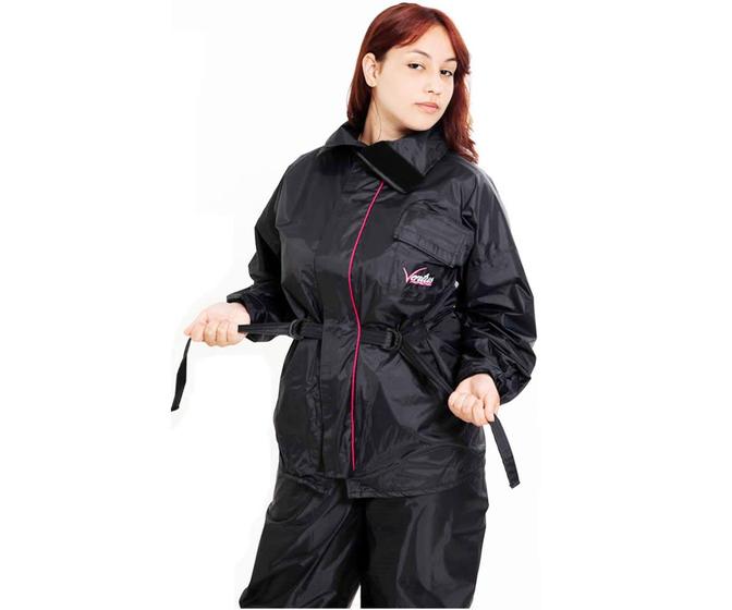 Imagem de Capa roupa de chuva motoqueira feminina nylon ventus tam gg 0991