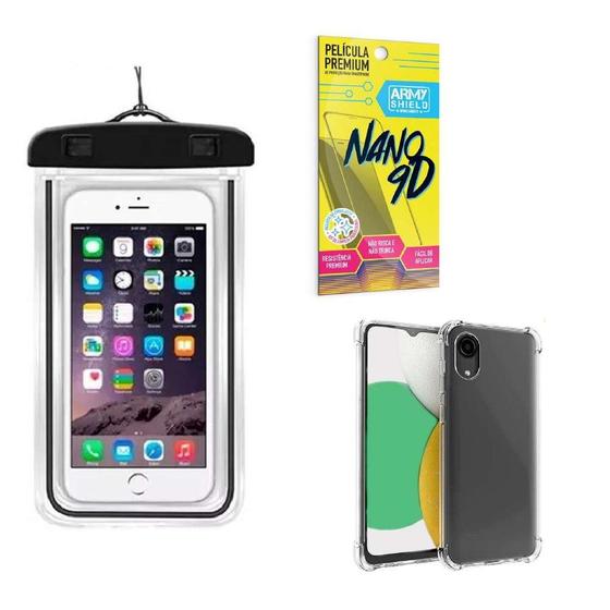 Imagem de Capa Samsung A03 Core + Capa Prova Dágua + Película Nano 9D