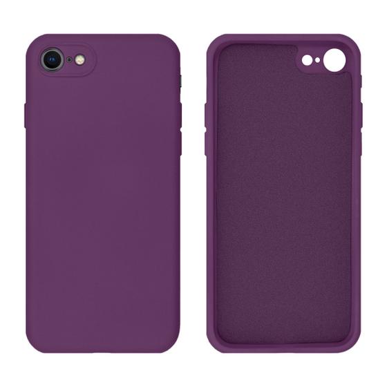 Imagem de Capa Silicone Aveludada Proteção Câmera para iPhone 7 8 e SE