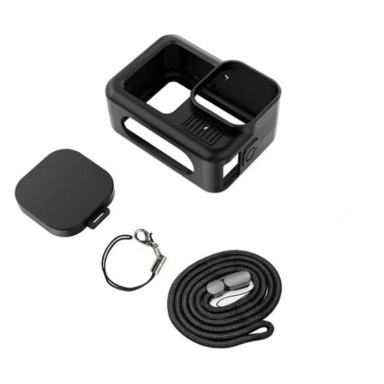 Imagem de Capa Silicone com a Lateral Aberta + Protetor de Lente GoPro 13